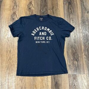 Vintage Abercrombie Fitch T Shirt Mens XL Muscle Embroidered Spellout Y2K